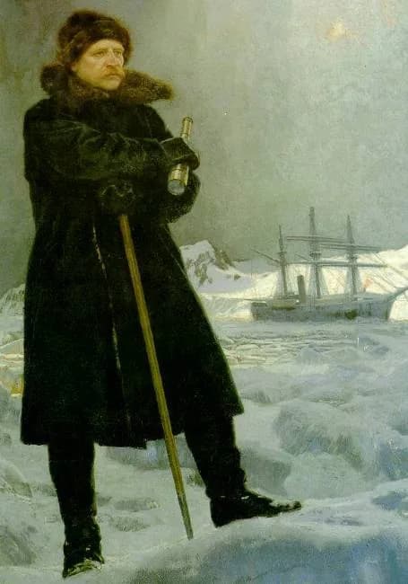 Adolf Erik Nordenskiöld - Ausschnitt aus dem Gemälde Adolf Erik Nordenskiöld