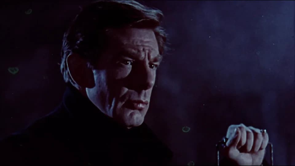 Michael Gough - A screenshot from the trailer for Dracula (1958), a Hammer Horror production.