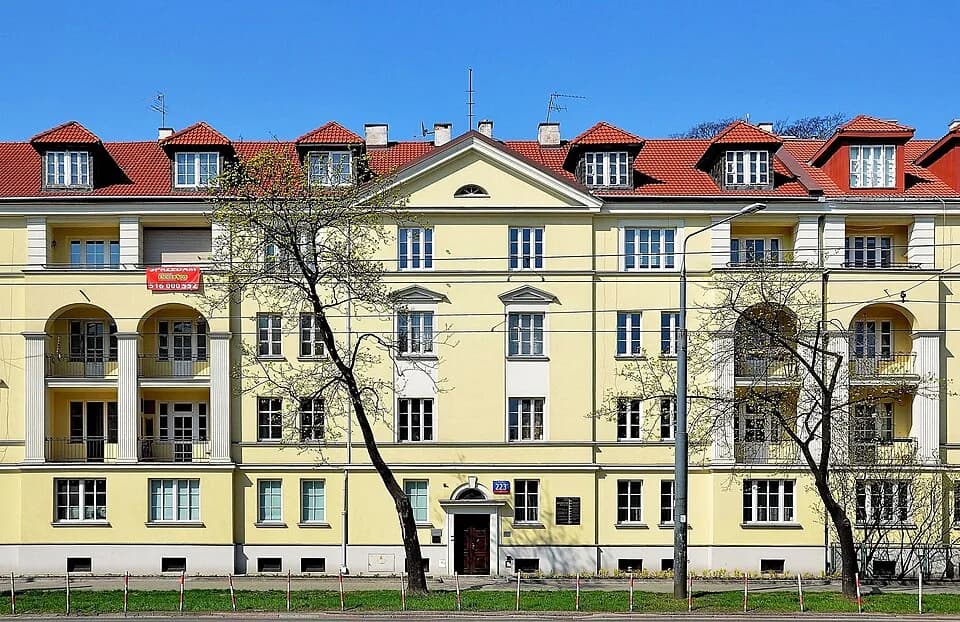 Władysław Szpilman - House at 223 Niepodległości Avenue in Warsaw, the place where Władysław Szpilman lived in hiding and where in 1944 he met Wilm Hosenfeld