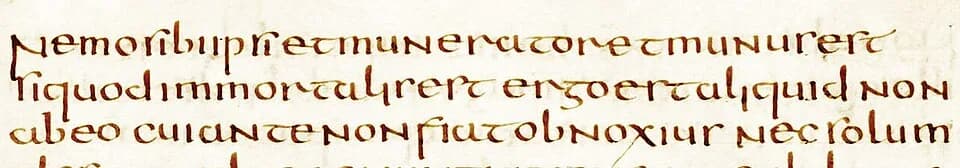 Hilarius - An example of well-developed Latin semi-uncial in Bibl. Ap. Vat., cod. Basilicanus D 182, fol. 18r (De Trinitate libri I-XII)