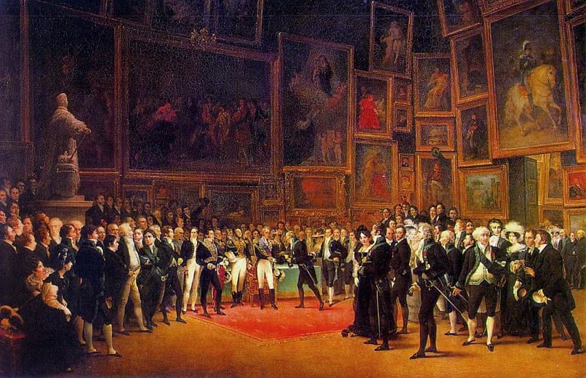 Gioachino Rossini - Charles X Distributing Awards to Artists Exhibiting at the Salon of 1824 at the Louvre January 15th 1825, 1827, Musée du Louvre, Paris.