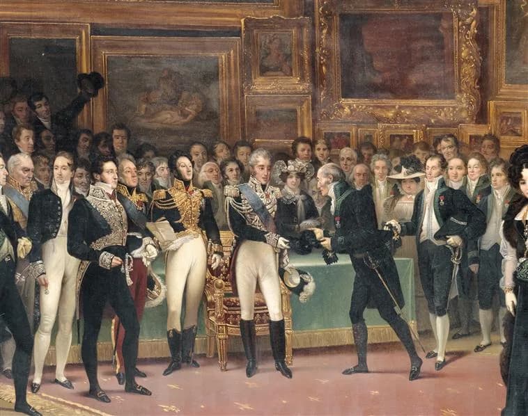 Gioachino Rossini - This is a detail image of the full copy of Heim's painting (the original is in the Louvre). The copy was commissioned by France's Ministry of Education in 1892.