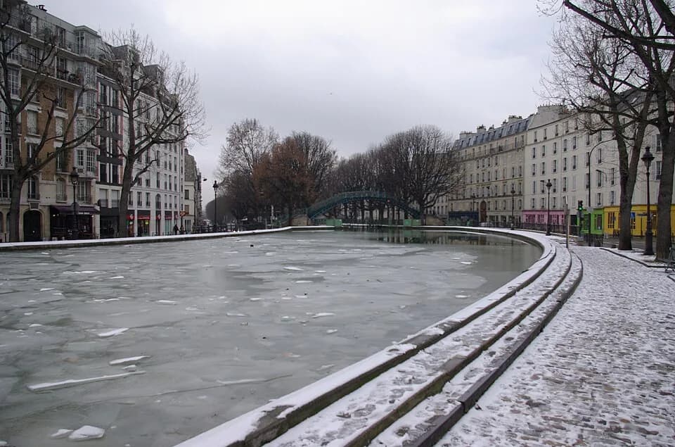 Michèle Morgan - Canal Saint-Martin in Paris