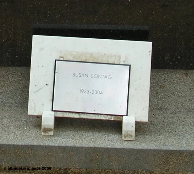 Susan Sontag - Tombe de Susan Sontag - détail.