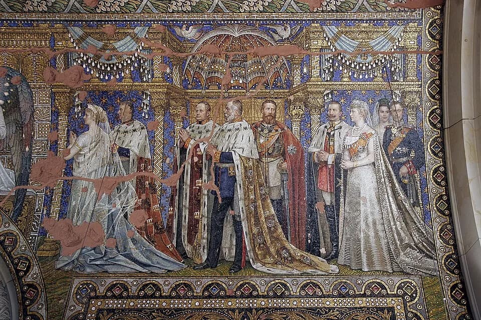 Frederick William IV of Prussia - Mosaic at the ceiling of the Kaiser Wilhelm Memorial Church in Berlin