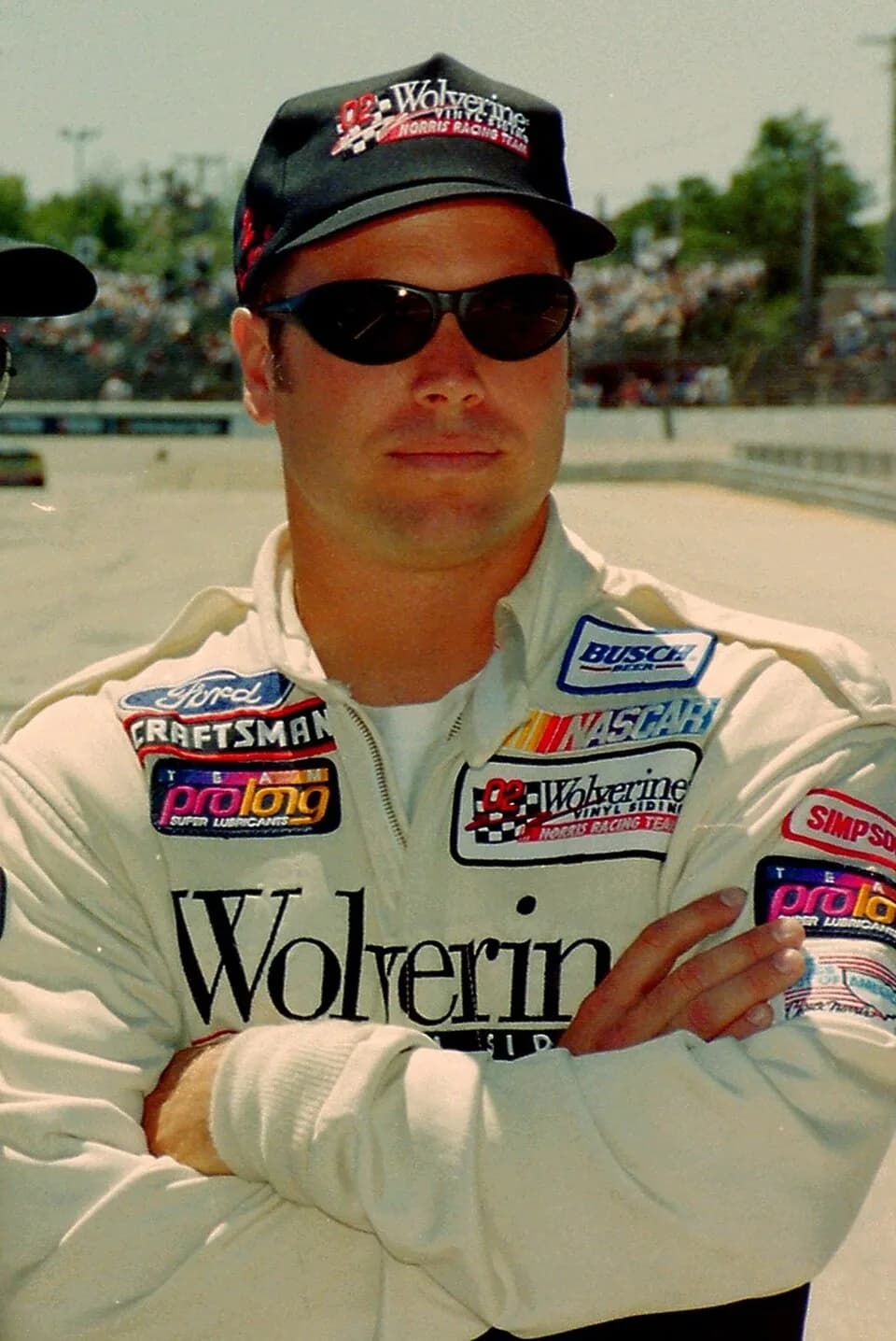 Chuck Norris - Eric Norris at the Sears DieHard 200 at The Milwaukee Mile, July 5, 1997. (Original photo includes father Chuck)