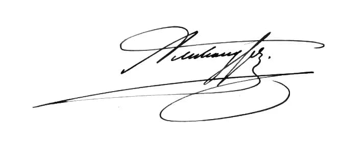 Alexander III of Russia - Автограф императора Александра III