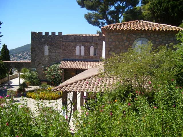 Edith Wharton - View of the villa "Castel Saint-Claire," built by Olivier Voutier and occupied later by Edith Wharton