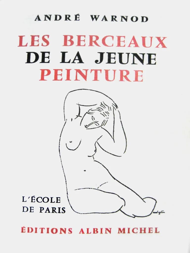 Amedeo Modigliani - Cover of Les Berceaux de la jeune peinture by André Warnod. Drawing by Amedeo Modigliani (1884-1920)