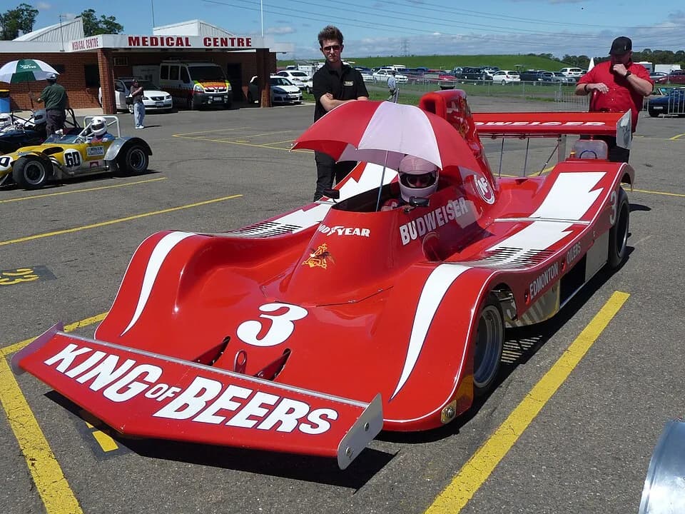 Paul Newman - Ex Paul Newman Racing's 1979 Spyder NF-11 Chevrolet V8, CanAm single seater racer based on Lola T333CS, at the recent all Historic Meeting at Eastern Creek Raceway.