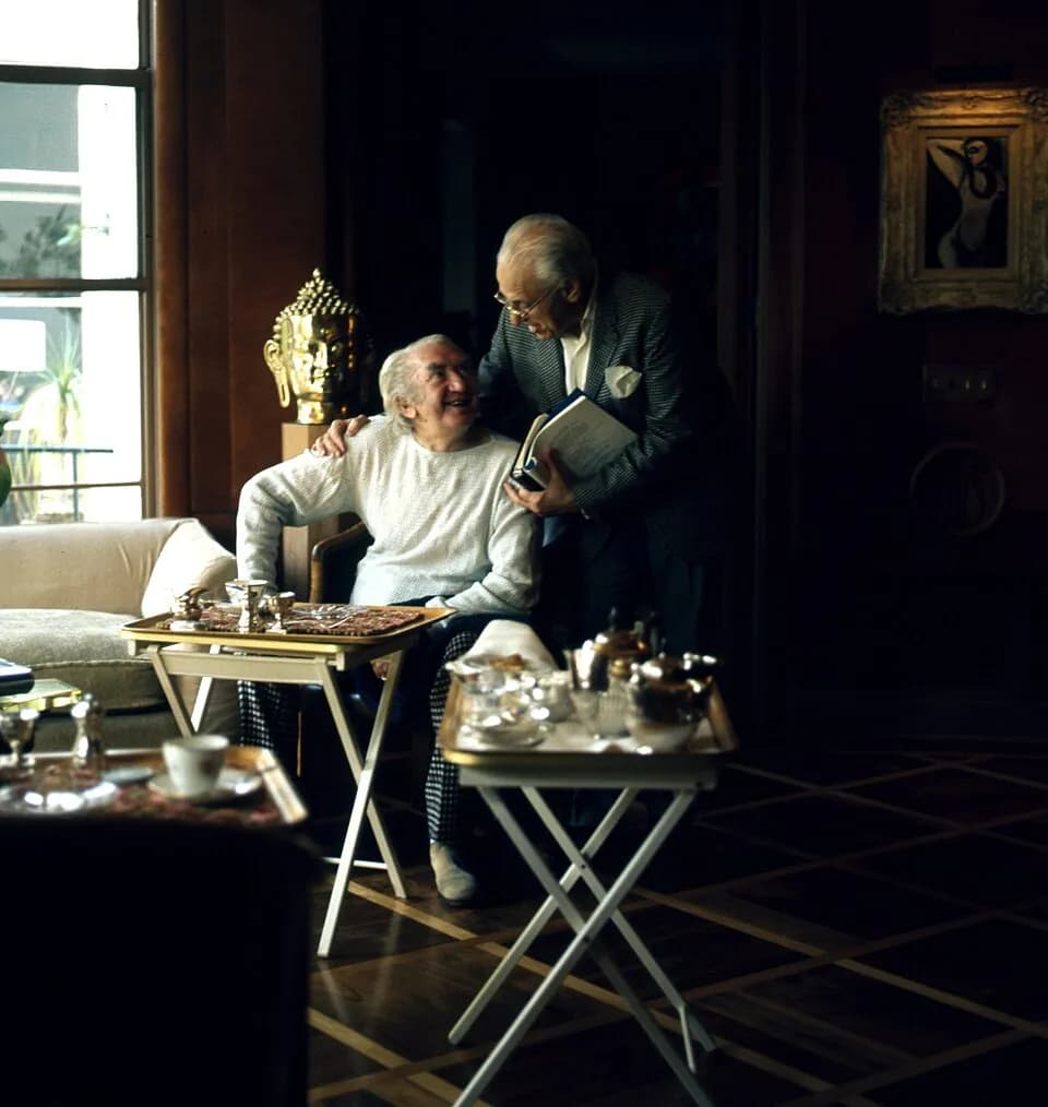 George Cukor - portrait of film directors Brian Desmond Hurst & George Cukor