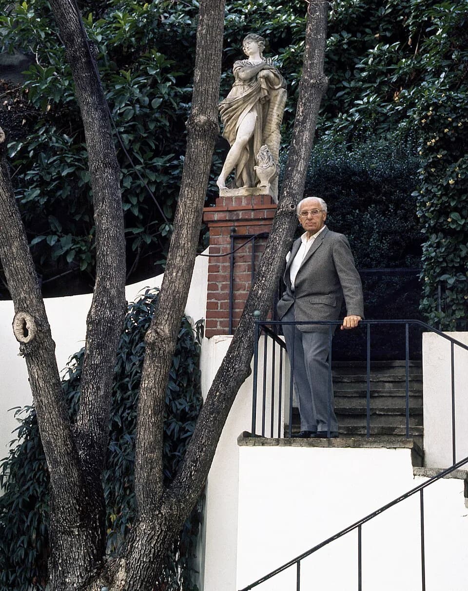 George Cukor - George Cukor in his garden - Hollywood Hills, Los Angeles.
Landscape design by Florence Yoch & Lucile Council.