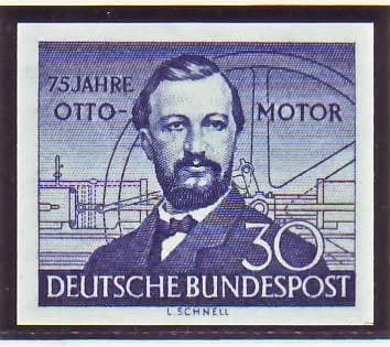 Nicolaus Otto - Stamps of Germany (BRD) 1952, MiNr 150 (ungezaehnt).jpg