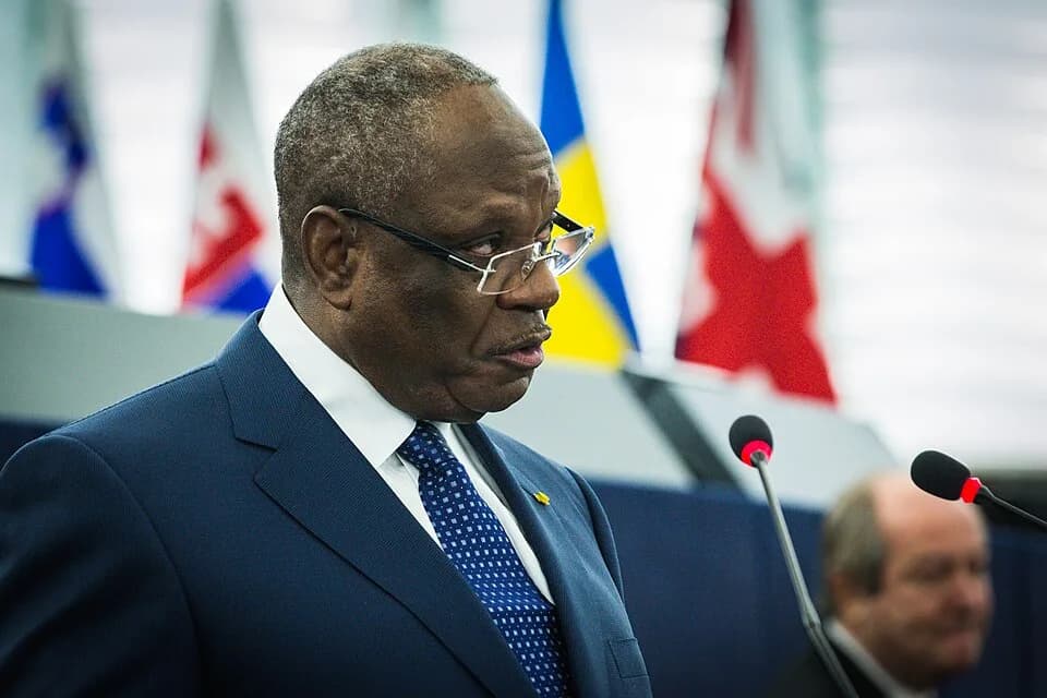 Ibrahim Boubacar Keïta - Le président de la république malienne, Ibrahim Boubacar Keïta au Parlement européen de Strasbourg le 10 décembre 2013.