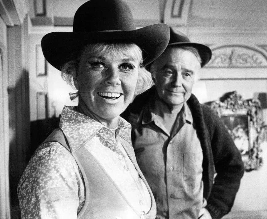 Doris Day - Photo of Doris Day and Lew Ayres from the television program The Doris Day Show.