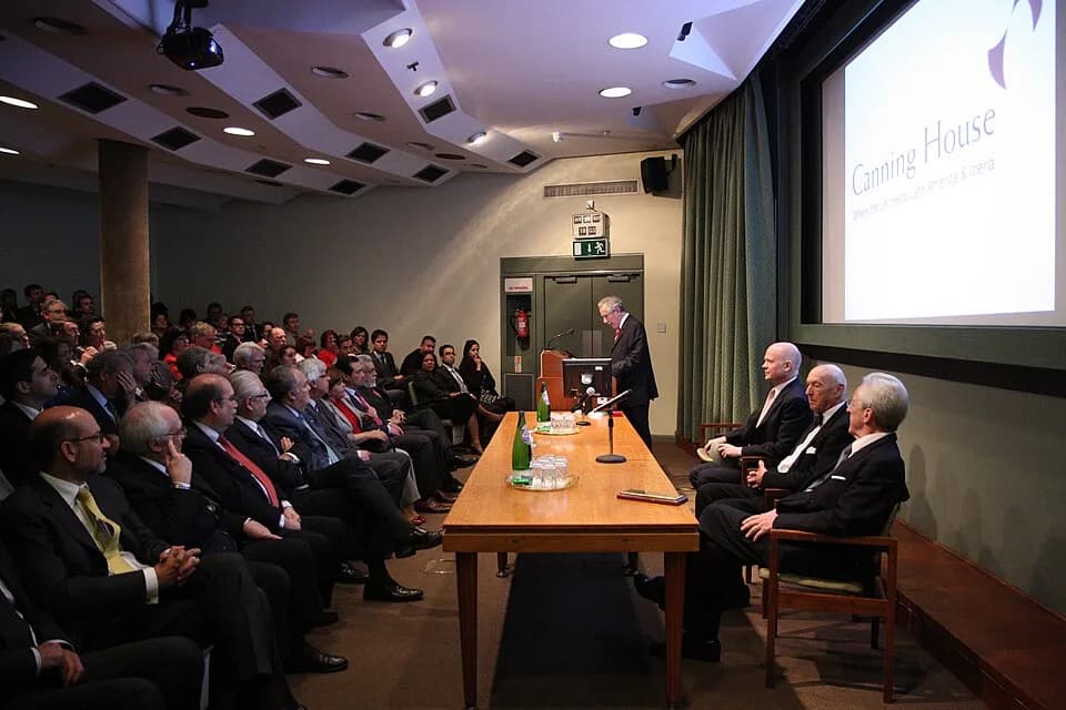 George Canning - Foreign Secretary William Hague at Canning House, 20 May 2013.