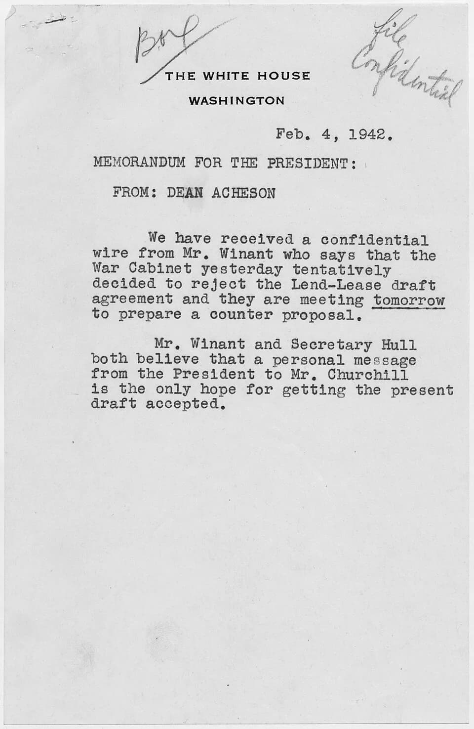 Dean Acheson - Dean Acheson to Franklin D. Roosevelt - NARA - 195028.jpg
