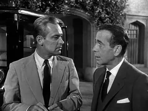 William Holden - Screenshot of William Holden and Humphrey Bogart from the trailer for the film w:en:Sabrina (1954 film)