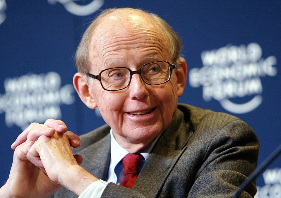 Samuel P. Huntington - Samuel P. Huntington, Chairman, Harvard Academy for International and Area Studies, USA, pictured during the 'When Cultures Conflict' session at the 2004 meeting of the World Ec
