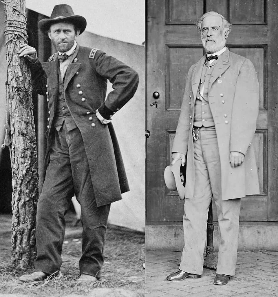 Ulysses S. Grant - Photo montage of two Wikipedia images by Hal Jespersen.