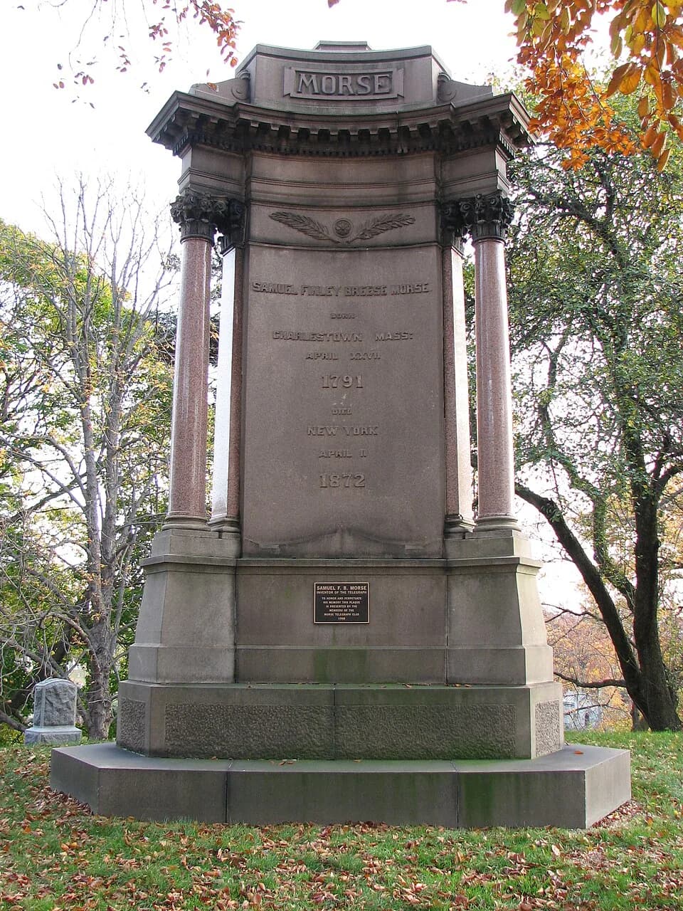 Samuel Finley Breese Morse - Samuel Morse grave in Green-Wood Cemetery, Brooklyn, NYC