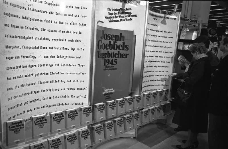 Joseph Goebbels - For documentary purposes the German Federal Archive often retained the original image captions, which may be erroneous, biased, obsolete or politically extreme. 29. Frankfurter Buchm