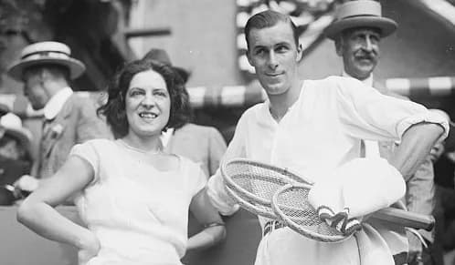 Suzanne Lenglen - Suzanne Langlen (1899-1938) and Bill Tilden (1893-1953)