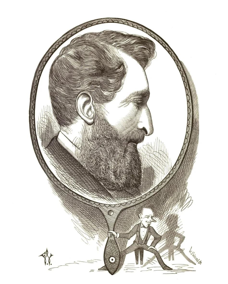 Edward Bulwer-Lytton - Lord Lyttonfrom Cartoon portraits and biographical sketches of men of the day