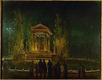 Jean-Jacques Rousseau - temporary mausoleum Tuileries for Jean-Jacques Rousseau before he was buried in the Pantheon in Paris