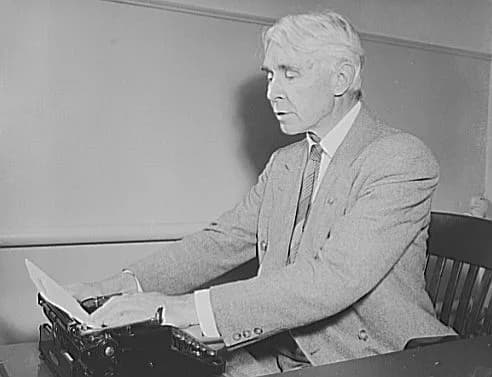 Carl Sandburg - Poet and historian turns to films. Carl Sandburg is shown here as he was writing the commentary for "Bomber," nation defense motion picture just completed by the Office of Emergency Ma