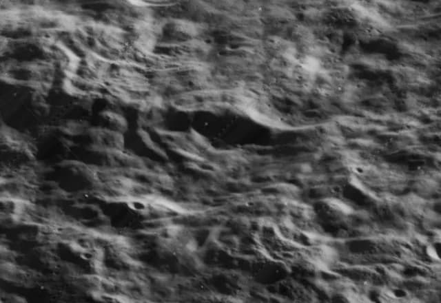 Gilbert N. Lewis - Oblique view of Lewis, on the far side of the moon, facing west.