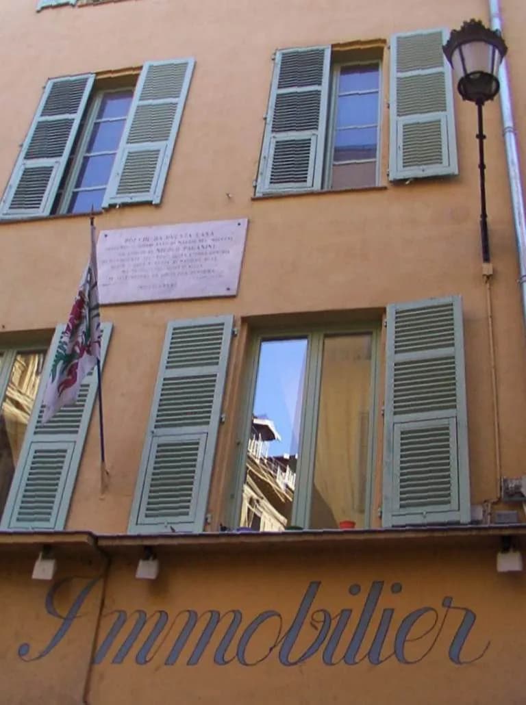 Niccolò Paganini - House of Paganini, Nice
