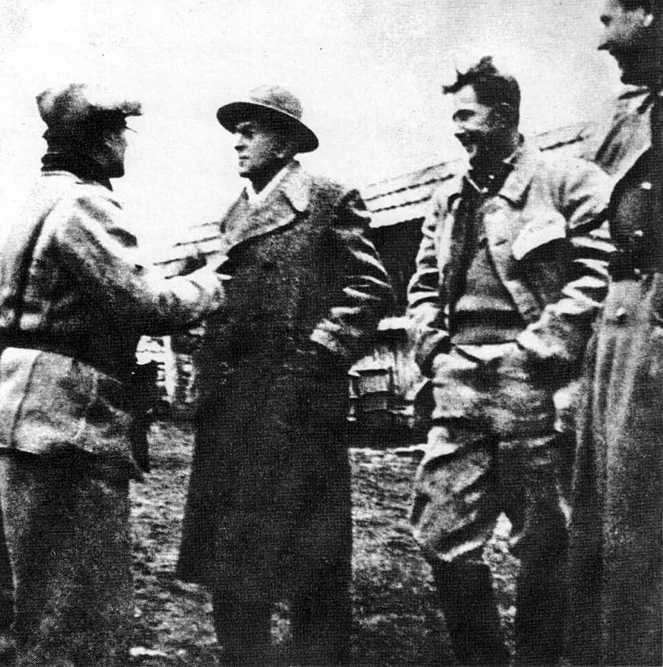 Milovan Đilas - Veselin Masleša, Vladimir Nazor, Milovan Đilas i Pavle Ilić-Veljko.