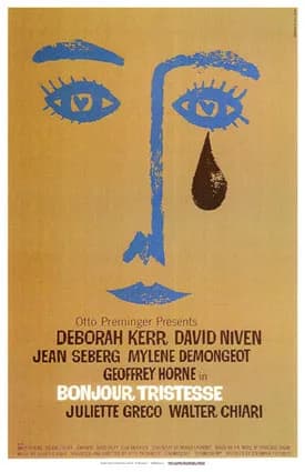 Otto Preminger - Theatrical poster for the film Bonjour tristesse.