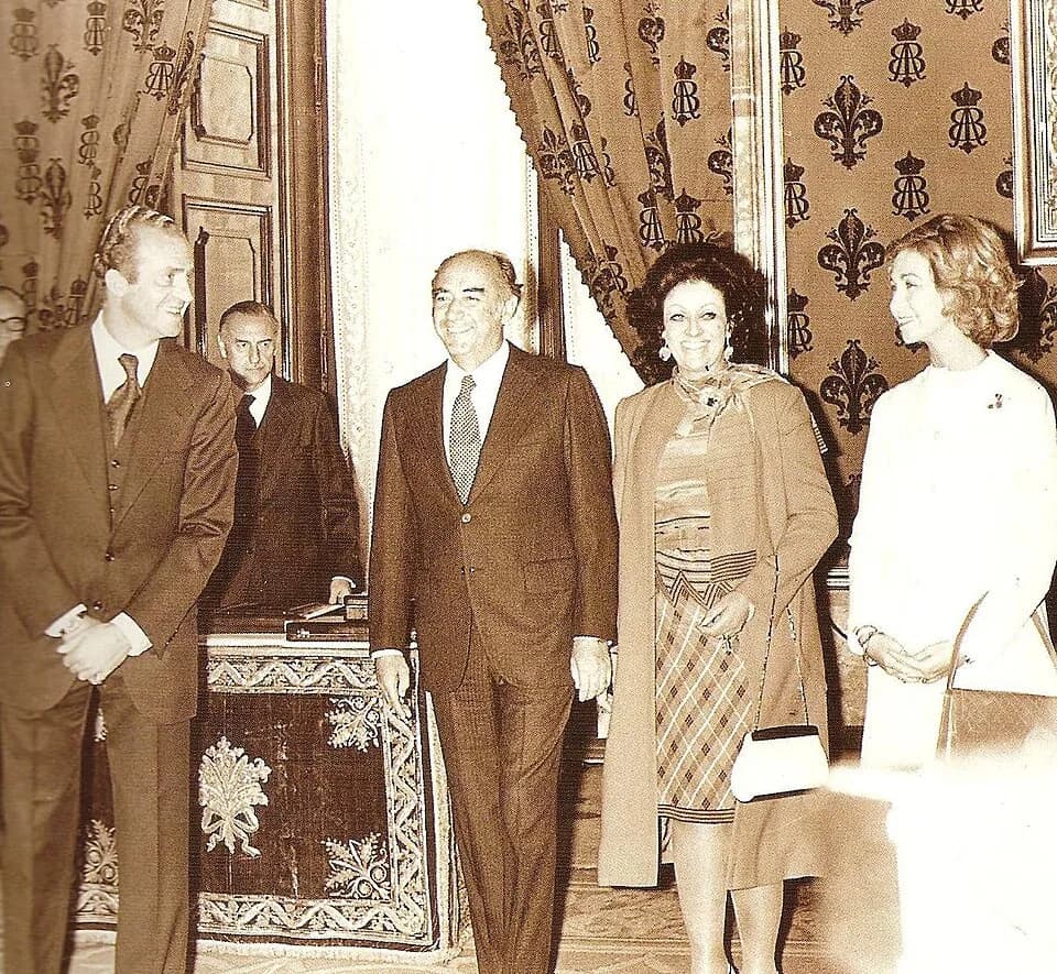José López Portillo - JOLOPO, Carmen Romano, king Juan Carlos and queen Sofia