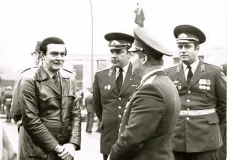 Muslim Magomayev - Западный Берлин Тиргартен 1983. Муслим Магомаев, В. Линде, А. Дорофеев, А. Денисов на возложении.