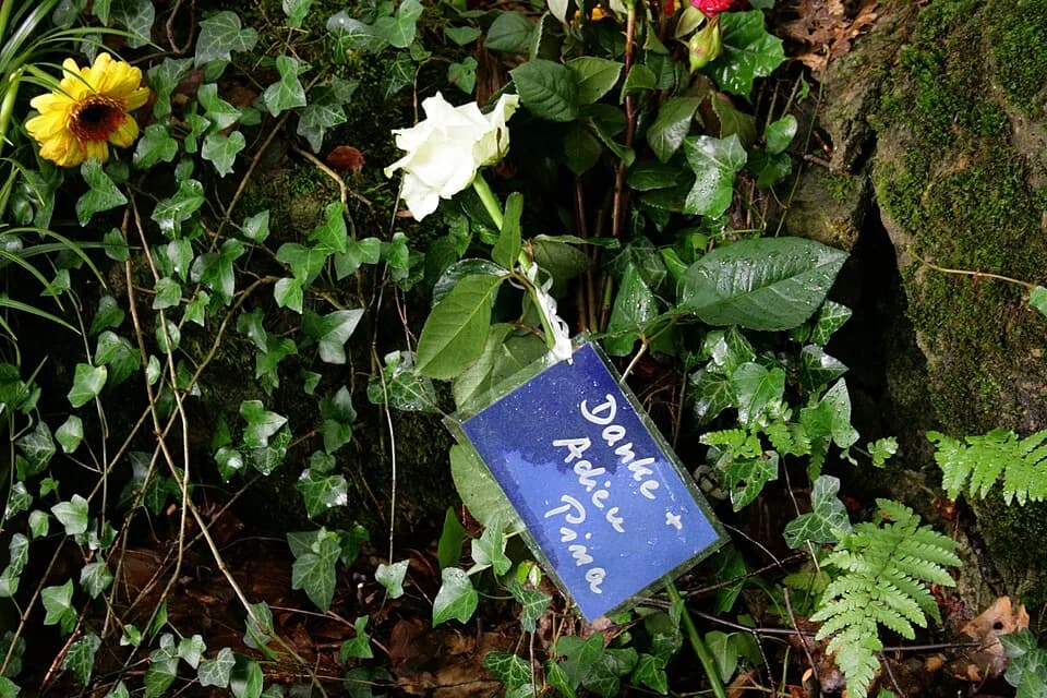 Pina Bausch - Grave of Pina Bausch in the woodland cemetery Krummacherstraße in Wuppertal