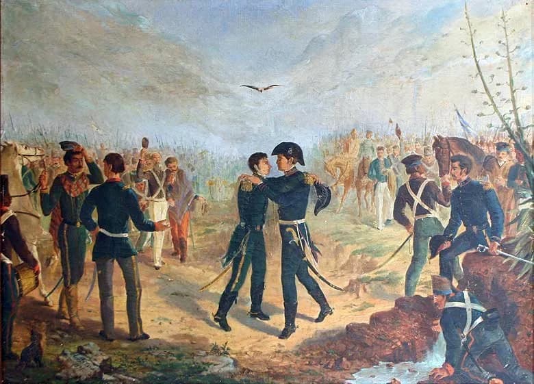 Manuel Belgrano - Meeting of San Martín and Belgrano at the Yatasto relay