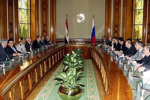 Mohamed Hussein Tantawi - CAIRO. Russian-Egyptian talks.