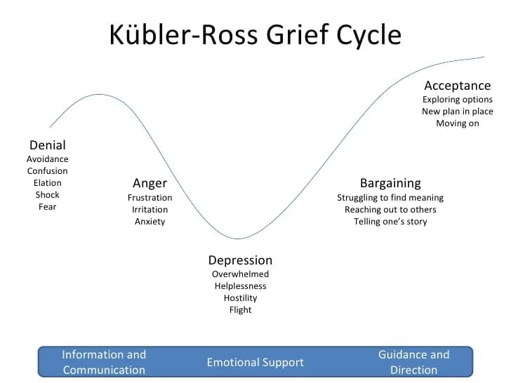 Elisabeth Kübler-Ross - Death and dying cycle