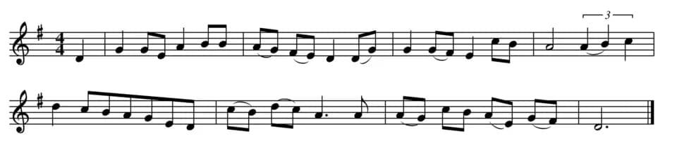 Ralph Vaughan Williams - This musical score was produced by myself using abc notation.
The tune itself is believed to be in the public domain. It was transcribed from oral tradition by Ralph Vaughan