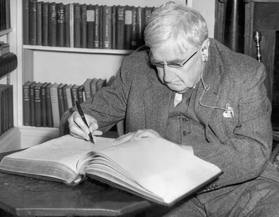 Ralph Vaughan Williams - The composer Ralph Vaughan Williams late in life