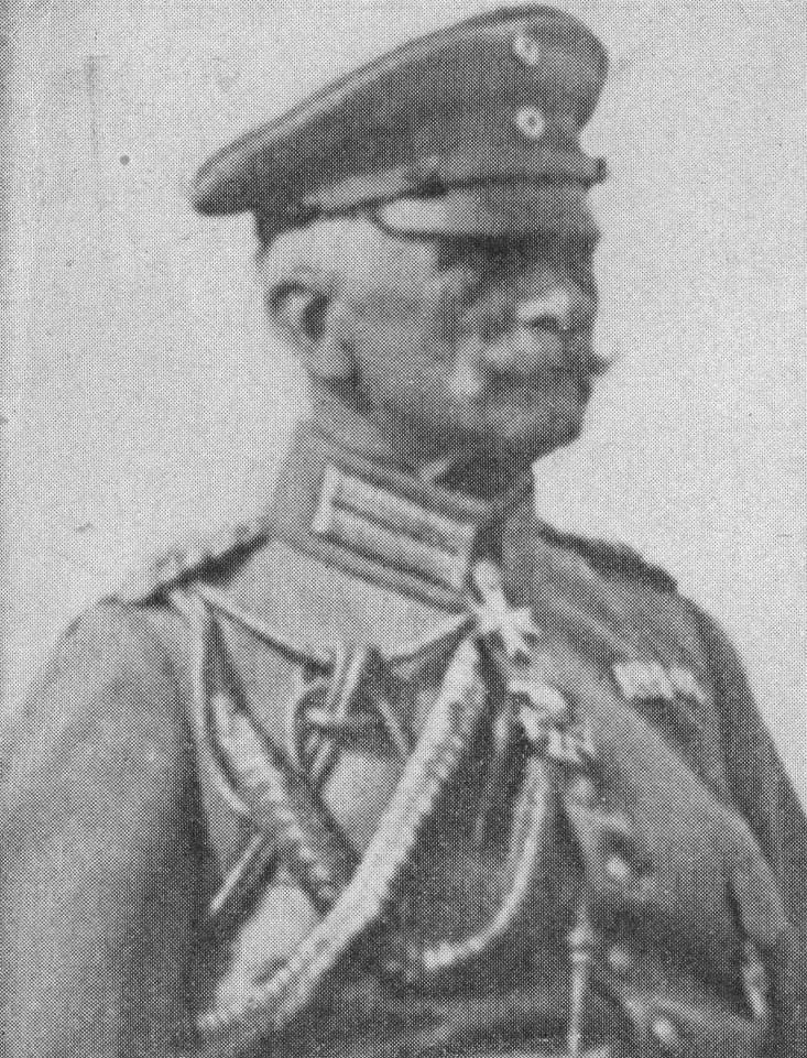 August von Mackensen - "General Von Mackensen Famous for campaigns in Galicia, Serbia, Rumania, and Italy" (caption)