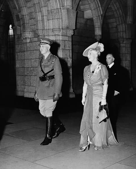 William Lyon Mackenzie King - Earl of Athlone, Princess Alice and William Lyon Mackenzie King at the opening of Parliament