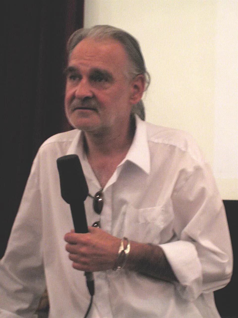 Béla Tarr - Bela Tarr stellt auf dem Sarajevo Film Festival seinen Film "The Man from London" vor.
