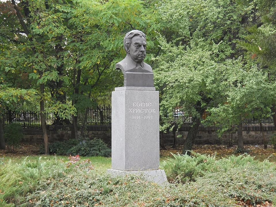 Boris Christoff - Bust of Bulgarian opera singer Boris Christoff in Sofia, Bulgaria