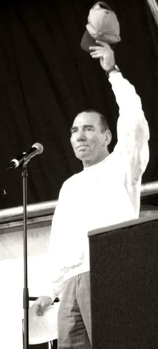 Pete Postlethwaite - British actor Pete Postlethwaite, speaking at the Make Poverty History march in Edinburgh, opposing the G8 summit