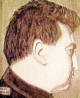 Brendan Behan - Painting on wood
