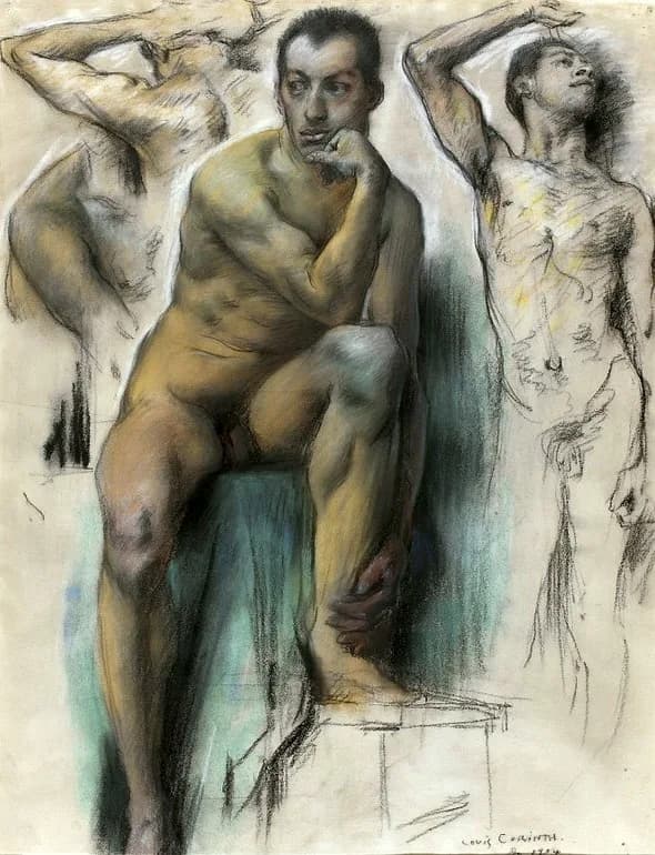 Lovis Corinth - Corinth Study of a male nude.jpg