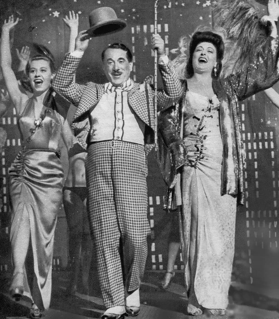 Giulietta Masina - Giulietta Masina, Peppino De Filippo e Gina Mascetti in "Luci del varietà" (Lattuada, Fellini 1951)